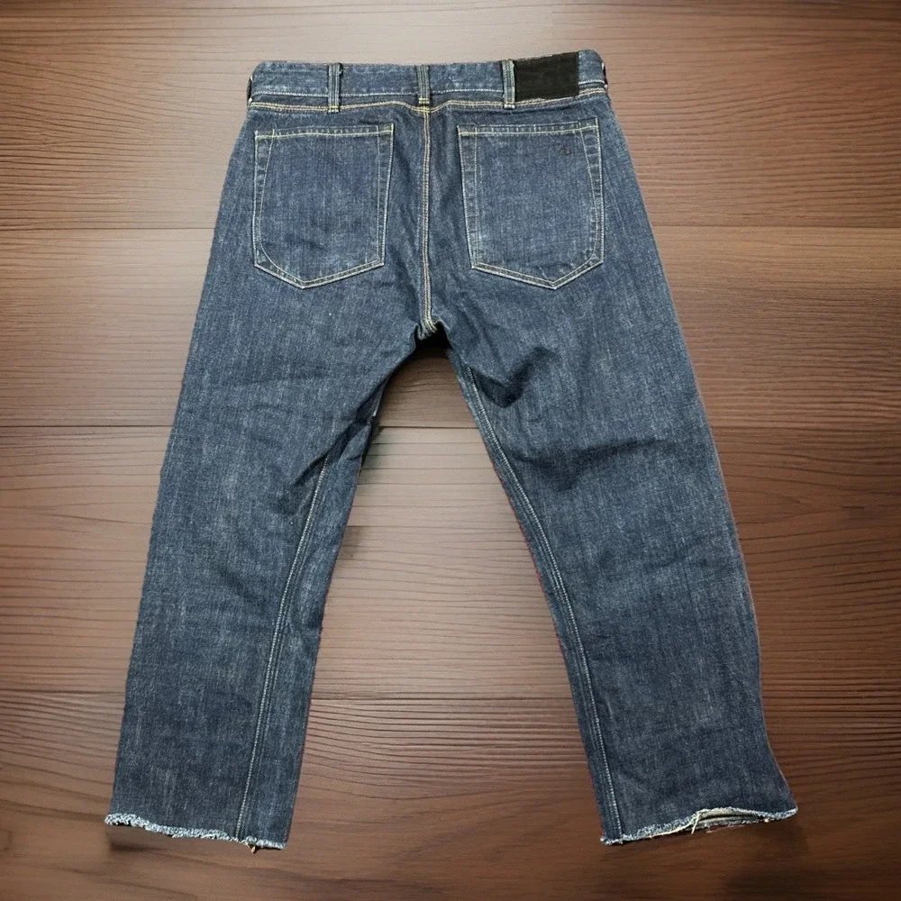 Rag & Bone Men's Archive Slim Straight Made in USA Selvedge Denim-Dark 31/27